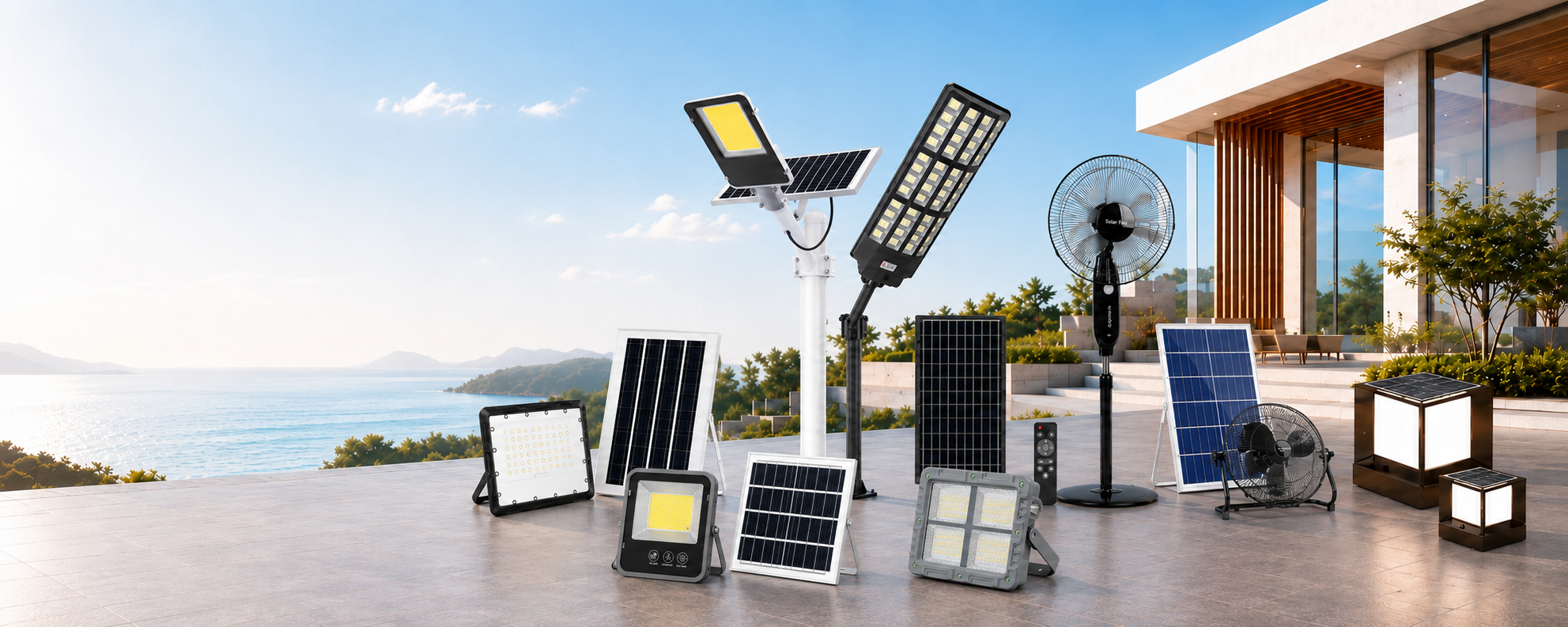 GUDELUMA complete solar LIGHTING · COOLING · GARDEN SOLUTIONS