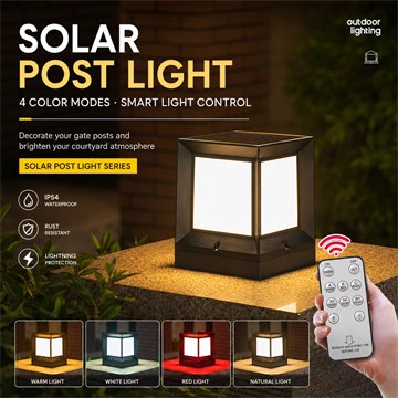 Lawn Spike Light / Solar Post Cap Light image 1
