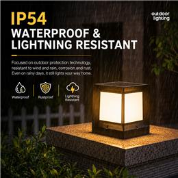 Lawn Spike Light / Solar Post Cap Light image 3