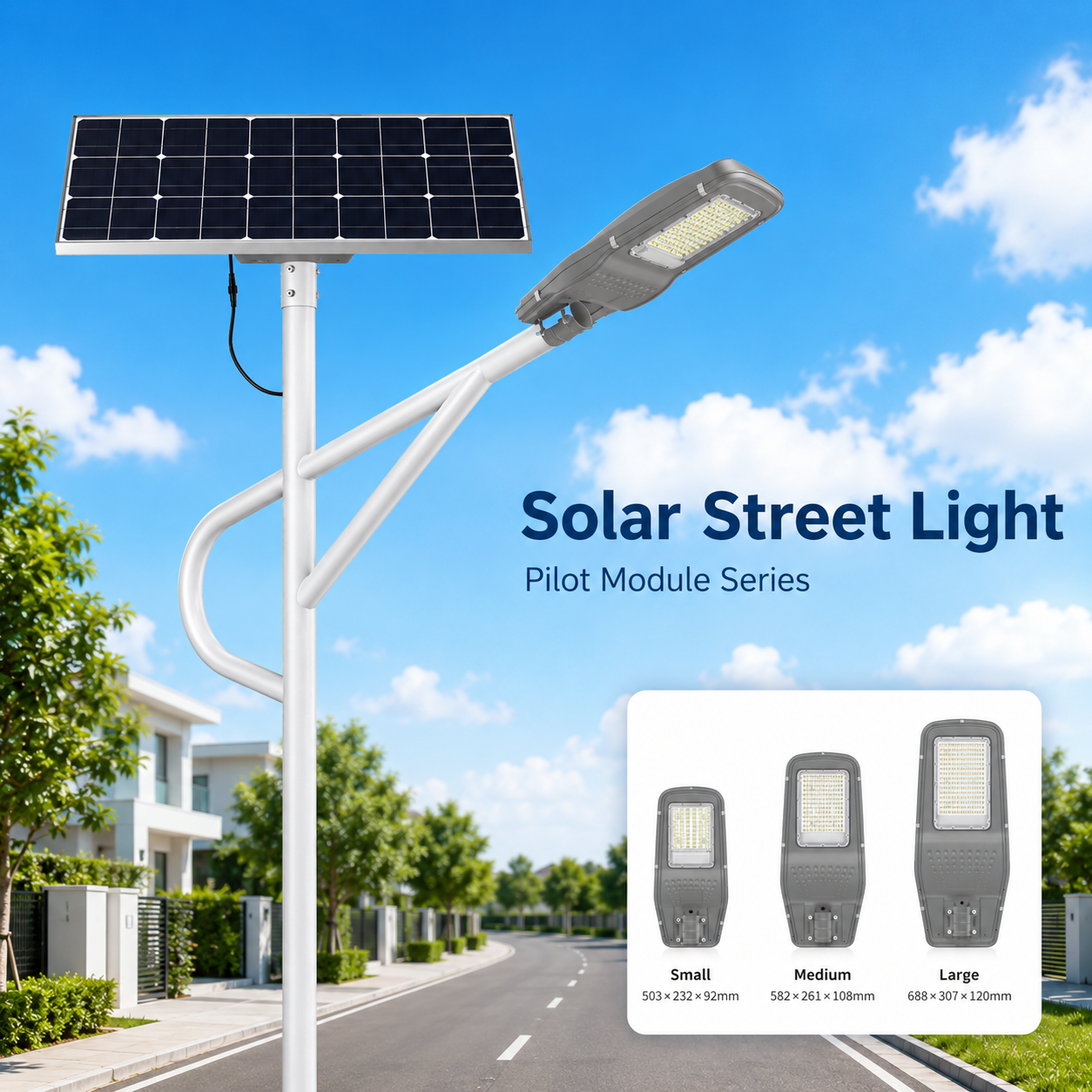 CS-150LED Lens Split Solar Street Light